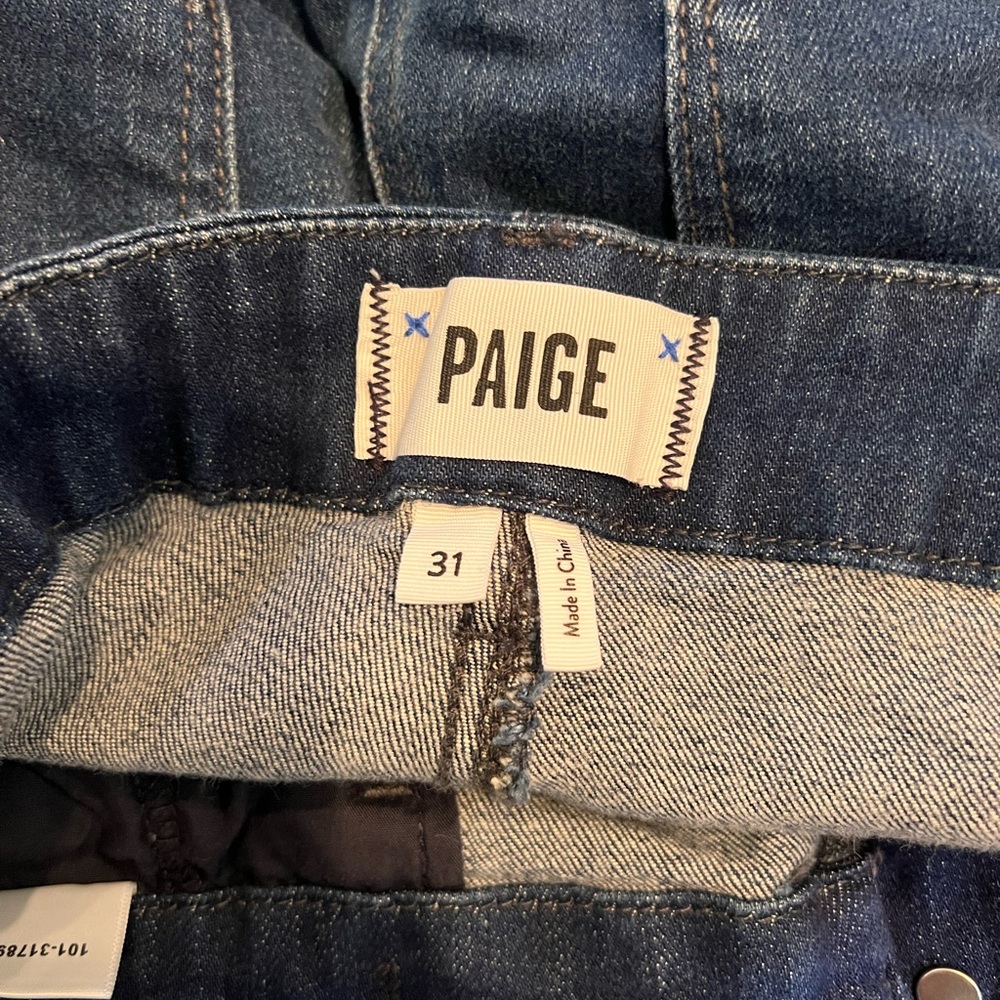 PAIGE denim! Carly Wide Leg Crop Jeans in Roya. Sz: 31 - Picture 5 of 7